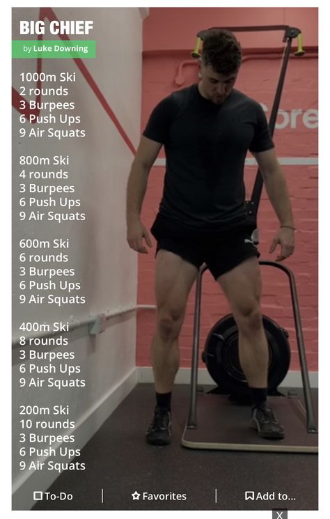 Rowing Circuit Workout, Crossfit Upper Body Workout, Ski Erg Workout Crossfit, Ski Erg Workout, Skierg Workouts, Row Workout, Cardio Machine Workout, Crossfit Body Weight Workout, Hyrox Training