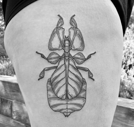 Dragon Tattoo Japanese Style, Leaf Bug, Tattoo Japanese Style, Woodcut Tattoo, Insect Tattoo, Bug Tattoo, Sick Tattoo, Plant Tattoo, Gothic Tattoo