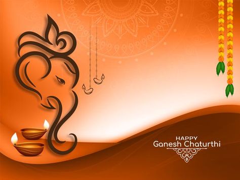 Religious happy ganesh chaturthi indian ... | Free Vector #Freepik #freevector #background #abstract #diwali #celebration Invitation Card Design Templates For Ganesh Chaturthi, Ganpati Invitation Card Background Hd, Ganesh Chaturthi Invitation Card Template, Ganesh Chaturthi Template, Ganesh Chaturthi Banner Background, Ganesh Chaturthi Card, Ganesh Chaturthi Poster, Ganesh Chaturthi Banner, Ganesh Chaturthi Background