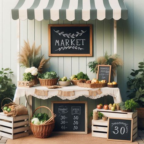 17+ Vendor Booth Decorating Ideas to Stand Out in Any Market 🎨 Spring Craft Booth Ideas, Farmer Market Stand, Market Table Display, Vendor Booth Setup, Market Stand Ideas, Farmers Market Decor, Market Design Ideas, Farmers Market Stand, Farmers Market Display