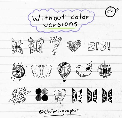 Small Kpop Tattoos, Bt21 Tattoo Ideas, Bts Small Tattoos, Mini Tattoos Bts, Bts Army Tattoo Ideas, Bts Tatoos Idea, Bts Related Tattoos, Bangtan Tattoo Ideas, Bts Minimalist Tattoo