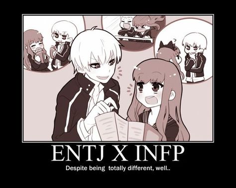 Entj Infp Ship, Infp X Entj Art, Entj And Infp Relationships, Infp Couples, Entj Infp Couple, Entj X Infp Relationship, Infp Entj Relationships, Infp Cute, Entp X Infj Fanart