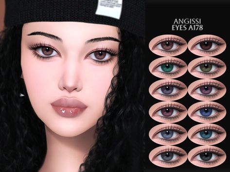 The Sims Resource - EYES A178 Cc Eyes, Sims 4 Tattoos, Sims 4 Piercings, Sims 4 Cc Eyes, The Sims 4 Skin, Sims 4 Anime, Free Sims 4, Sims 4 Cc Makeup, Tumblr Sims 4