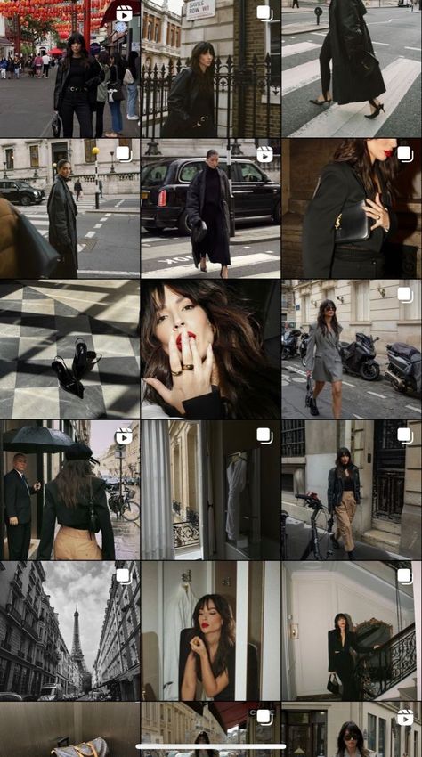 Elegant Instagram Feed Ideas, Black Instagram Feed Ideas, Sophisticated Instagram Feed, Classy Feed Instagram, Fashion Instagram Feed Inspiration, Low Exposure Instagram Feed, Edgy Instagram Feed, Chic Instagram Feed, Black Ig Feed