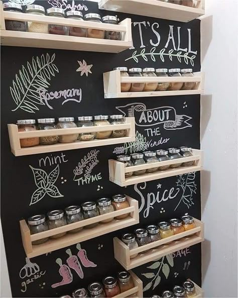 Spice Rack Ideas, Ikea Australia, Koti Diy, Kitchen Spice Racks, Kitchen Organisation, Diy Kitchen Storage, Kitchen Spices, Spice Organization, Shed Design