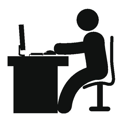 Free icon vectors - great site Man In Office, Desk With Computer, Powerpoint Icon, Work Icon, Office Icon, Emb Designs, People Icon, Emoji Art, Electronics Mini Projects