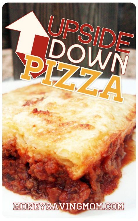 Upside Down Pizza, Beef Meals, Money Saving Mom, Frozen Veggies, Freezer Cooking, Holiday Food, Pizza Dough, Freezer Meals, Pizza Recipes