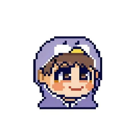 Txt Pixel Art, Pixel Art Wallpaper, Watermark Ideas, Kpop Stickers, Pixel Characters, Pix Art, Cat Icon, Iphone Wallpaper Photos, Huening Kai