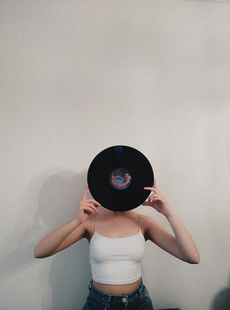 Vinyl Photoshoot Ideas, Vinyl Record Photoshoot, Record Label Aesthetic, Vinyl Disk Aesthetic, Album Cover Photoshoot Ideas, Vinyl Photoshoot, Record Photoshoot, Coffee Moodboard, Merch Photoshoot