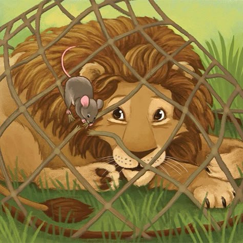 Story Sequencing Pictures, Picture Story For Kids, The Lion And The Mouse, Lion Story, Kids Hygiene, Lion And The Mouse, Sequencing Pictures, Lion King Fan Art, Cloud Illustration