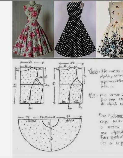 Basic Dress Pattern, Long Dress Patterns, Make Your Own Clothes, Vintage Dress Patterns, فستان سهرة, Sewing Design, Vestidos Vintage, Diy Sewing Clothes, Fashion Sewing Pattern