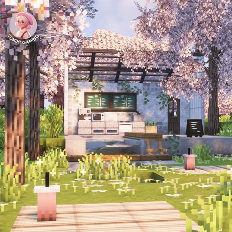 A little Bubble Tea Café I made 🌸 It's been a while since I wrote something in a post like this. I just wanted to say that if you feel like sharing your builds or inspiration I have a discord server and the link is in my bio. I'd love to see what you guys built 🥹🩷🌸 Have a good day!! #mizuno16craft #yuusha #cottagecoreminecraft #aestheticminecraft Coquette Minecraft, Minecraft Cottagecore House, Cottagecore Houses, Minecraft Cottagecore, Cottagecore Minecraft, Minecraft Aesthetic, Minecraft Things, Cute Minecraft Houses, Tea Cafe