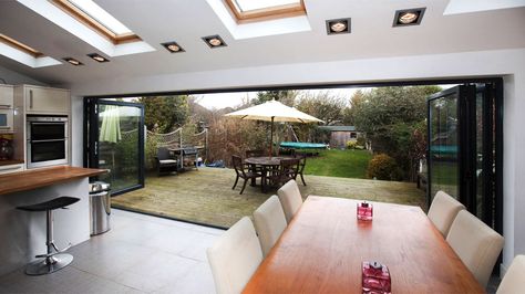 . Kitchen Extension Roof Lights, Lantern Roof Light, Kitchen Lantern, Flat Roof Extension, Roof Skylight, Kitchen Diner Extension, Extension Plans, Garden Room Extensions, Skylight Kitchen