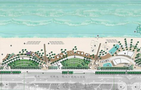 Landscape Architecture Diagram, Beach Architecture, Landscape Architecture Plan, Plaza Design, Floating Architecture, Corporate Interior Design, Landscape Gardening, Urban Design Concept, Urban Beach