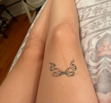 bow tattoo, ribbon tattoo, fine line tattoo, scar, aesthetic. Scar Aesthetic, Tattoo Scar, Tattoo Fine Line, Tattoo Over Scar, Ribbon Tattoos, Bow Tattoo, Fine Line Tattoo, Line Tattoo, Fine Line Tattoos