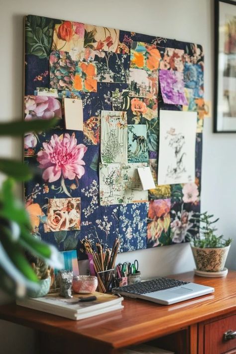 "Organize in style with a DIY Fabric-Covered Bulletin Board! 🧵📌 Choose your favorite fabric to create a chic and functional piece for your home or office. Perfect for keeping track of your to-do lists and inspirations! 🏡✨ #DIYBulletinBoard #HomeOfficeDecor #FabricCrafts" Fabric Pin Boards, Fabric Covered Bulletin Board, Fabric Bulletin Board, Diy Bulletin Board, Everyday Objects, Diy Fabric, To Do, Fabric Covered, Home Office Decor