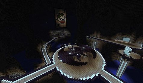 The Bat Cave Minecraft Project Batman Cave Minecraft, Minecraft Batcave Ideas, Batcave Minecraft, Minecraft Batcave, Minecraft Rabbit, Batman Minecraft, Cave Minecraft, Interior Design Minecraft, Batman Batcave