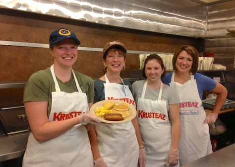 Krusteaz Gives Back Pancake Breakfast Fundraiser Ideas, Pancake Breakfast Fundraiser, Krusteaz Pancakes, Pancake Mix Uses, Krusteaz Pancake Mix, Baseball Fundraiser, Charity Work Ideas, Light And Fluffy Pancakes, Science Camp