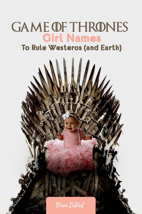 Game of Thrones girl names are some of the mightiest in the land. From Arya to Osha, discover the finest girl names in Westeros and beyond here. https://www.mamanatural.com/baby-names/girls/lists/game-of-thrones-girl-names/ Westeros Names, Targaryen Names Ideas, Viking Names Girl, Targaryen Names, Medieval Girl Names, Game Of Thrones Name Ideas, Valyrian Names, Viking Girl Names, Game Of Thrones All Characters