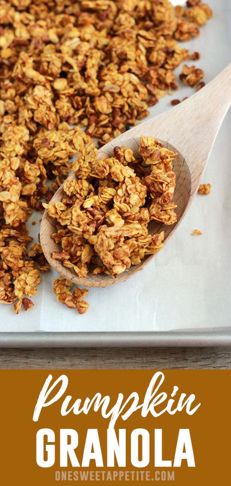 Homemade Fall Granola, Homemade Pumpkin Granola, Pumpkin Pie Spice Snacking Granola, Pumpkin Seed Granola Recipe, Pumpkin Granola Healthy, Healthy Pumpkin Granola, Ways To Use Granola, Pumpkin Spice Granola Recipe, Pumpkin Pie Snacking Granola