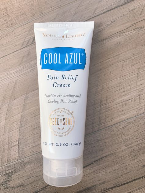 Young Living Cool Azul pain relief cream. This is one of my favorite pain relieving lotions!   Cool Azul Pain Relief Cream provides cooling relief from minor muscle and joint aches, arthritis, strains, bruises, and sprains.  Our plant-based formula combines the power of Wintergreen essential oil with our exclusive Cool Azul essential oil blend. Wintergreen Essential Oil, Essential Oil Products, Pain Relief Cream, Essential Oil Blend, Display Design, Young Living, Essential Oil Blends, Oil Blend, Pain Relief