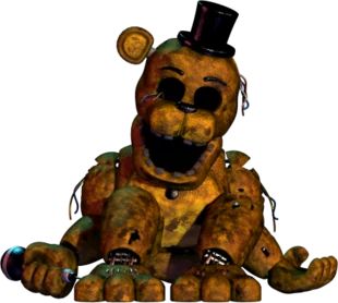 Withered Golden Freddy | FNaF: The Novel Wiki | Fandom Withered Golden Freddy, Withered Freddy, Fnaf Golden Freddy, Freddy 2, Golden Freddy, Coin Icon, The Marionette, Funtime Foxy, Circus Baby