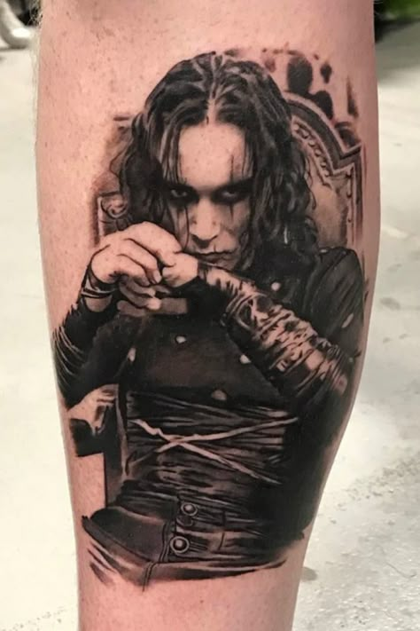 The Crow Tattoo, Tattoo Daruma, Inked Magazine Tattoos, Film Tattoo, Crow Tattoos, The Crow Brandon Lee, Magazine Quotes, Tattoo Memes, Heather Moss