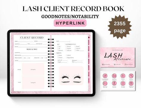 [HYPERLINK] Digital Eyelash Client Record Book is an easy-to-use tool for any eyelash business owner looking to streamline their client management process! This digital product is designed to make it easy for you to keep track of all your clients information, able to easily input and organize client Lash Client Record, Client Record Book, Lash Aftercare, Book Transparent, Sewing Courses, Lash Tools, Client Management, For Lash, Used Tools