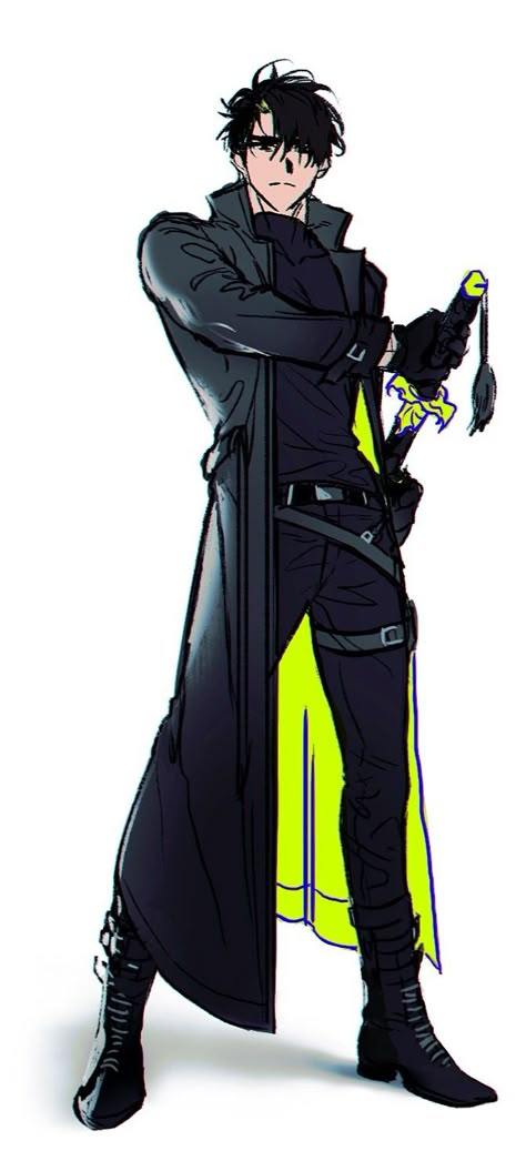 Gentleman Thief Aesthetic, Anime Character Looking Down, Male Oc In Suit, Trench Coat Character Design, Mafia Character Design Male, Demon Hunter Outfit, Mafia Oc Male, Character Design Clothes, Mafia Character Design