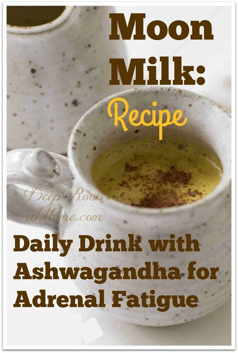 Ashwagandha Recipes, Moon Milk Recipe, Winter Hygge, Moon Milk, Fitness Recipes, Ayurvedic Recipes, Vegetable Drinks, Adrenal Fatigue, Milk Recipes