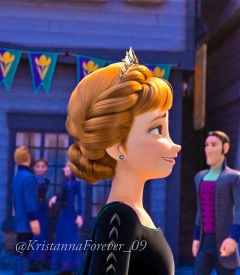 81 Me gusta, 2 comentarios - 𝑳𝒂𝒓𝒊 𝑨𝒏𝒏𝒂 🧡 (@kristannaforever_09) en Instagram: "Queen Anna of Arendelle  🖤🧡💚💛  #Kristanna #Kristoff #Anna #Frozen2 #Elsa #disney #Olaf #Sveen…" Anna Frozen Hair, Anna Hair, Elsa Disney, Prince Hans, Frozen Hair, Disney Olaf, Disney Frozen Elsa Art, Disney Princess Artwork, Female Cartoon Characters