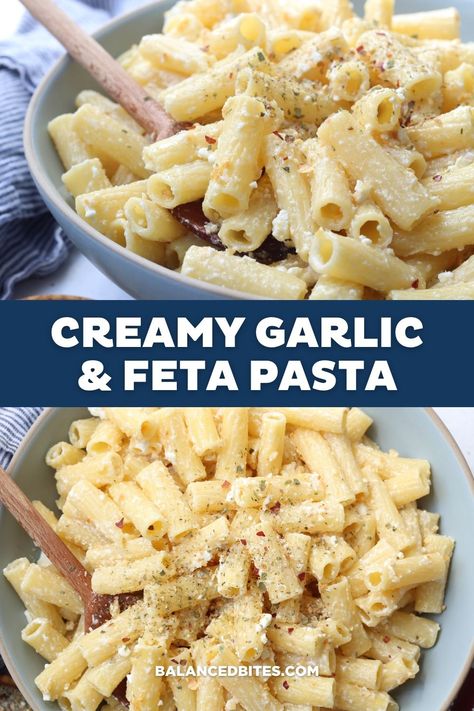 Easy Recipes With Feta Cheese, Garlic Feta Pasta, Feta Pasta Stovetop, Pasta Recipes With Feta Cheese, Dinners With Feta Cheese, Recipes With Feta Cheese Main Dishes, Whipped Feta Pasta, Dinners That Are Easy On The Stomach, Chicken And Feta Pasta