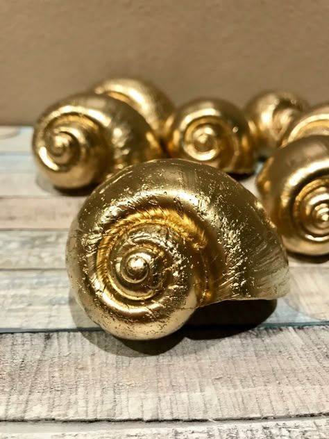 Snail Shell Crafts, Snail Decor, Apple Snail, Oyster Shell Crafts, Art Coquillage, Shell Decorations, Seashell Painting, Shell Crafts Diy, Sea Shell Decor