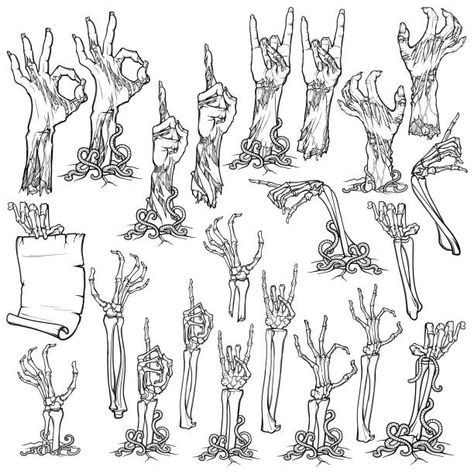 485 Skeleton Hand Pointing Illustrations & Clip Art - iStock Skeleton Art Drawing, Skeleton Hands Drawing, Zombie Hands, Skeleton Artwork, Arm Drawing, Skeleton Drawings, Skeleton Illustration, Zombie Hand, Pointing Hand