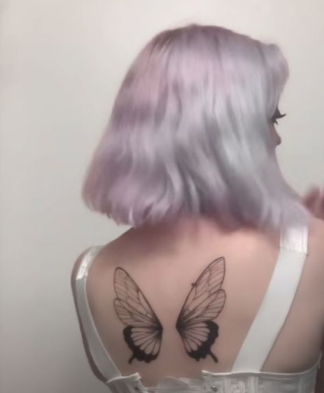 Butterfly Wings Tattoo, Fairy Wing Tattoos, Butterfly Wing Tattoo, Wing Tattoos On Back, Wing Tattoo, Chest Tattoos For Women, Tiktok Account, Pretty Tattoos For Women, Butterfly Tattoos