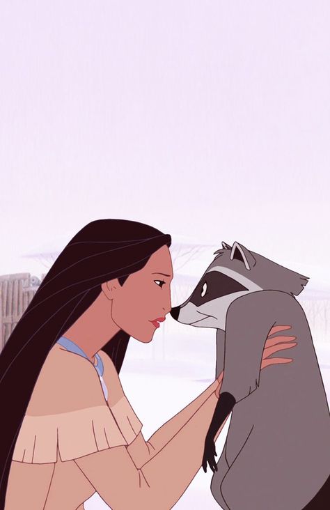 Meeko Pocahontas, Pocahontas Meeko, Disney Characters Christmas, Disney Female Characters, Disney Princess Pocahontas, Disney Sidekicks, Animation Disney, Wallpaper Iphone Disney Princess, Disney Icons