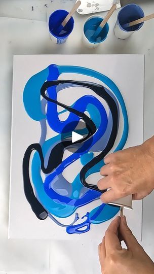 Under The Ocean, Flow Arts, Fluid Painting, Pouring Art, Birthday Cards Diy, Acrylic Pour, Pour Painting, Simple Art, Acrylic Pouring