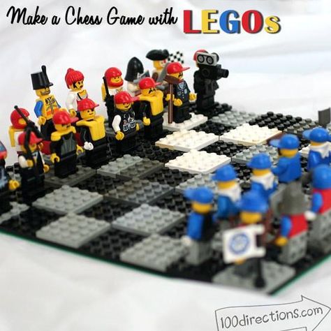 Lego Chess, Lego Hacks, Diy Lego, Lego Club, Chess Boards, Lego Activities, Lego Craft, Lego Worlds, Lego For Kids