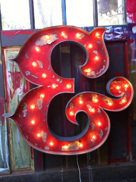 Steampunk Industrial, Vintage Neon Signs, Retro Sign, Light Letters, Marquee Letters, Old Signs, Baroque Style, Typography Letters, Baroque Fashion