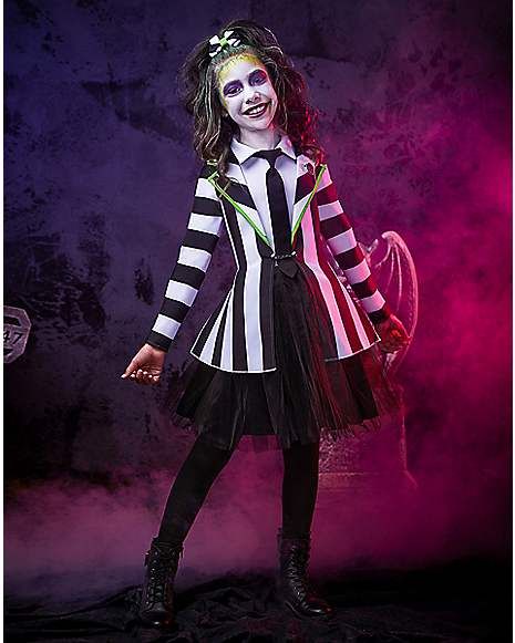 Beetlejuice Girl Costume, Kids Beetlejuice Costume, Beetlejuice Girl, Lydia Deetz Costume, Beetlejuice Dress, Beetlejuice Costume, Halloween Kids Costumes Girls, Beetlejuice Halloween, Kids Costumes Girls