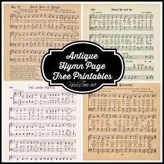 The Lord's Prayer - a FREE printable antique hymn book page from Knick of Time @ KnickofTime.net The Lord's Prayer Printable, The Lord Prayer, Lord's Prayer Printable, Printable Hymns, Sheet Music Crafts, Hymn Art, Hymn Music, The Lord's Prayer, Lord’s Prayer