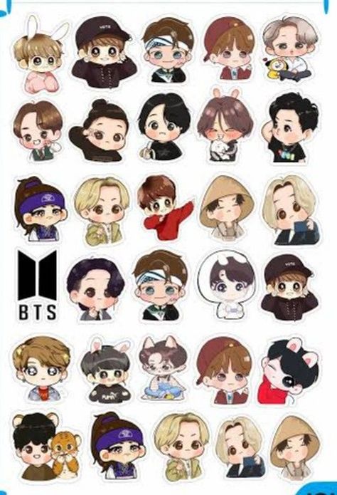 Cute Stickers Bts, Korean Stickers Kpop, Bt21 Stickers, Sticker Bts, Stickers Bts, Bts Sticker, Bts Stickers, Instagram Branding Design, Bullet Journal Cover Ideas