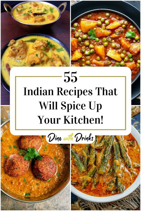 Collage of 4 indian recipes. Indian Cookware, Middle Eastern Recipes Arabic Food, Air Fryer Recipes Indian, India Recipes, Best Indian Recipes, Indian Cuisine Recipes, Indian Recipes Authentic, Vegan Asian Recipes, Indian Dinner