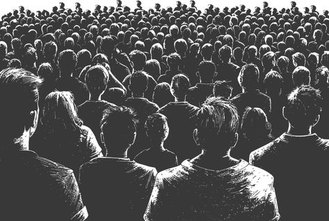 crowd audience with engraving style black color only Crowd Looking Up, Crowd Drawing Reference, Crowds Illustration, Audience Aesthetic, Audience Crowd, Crowd Aesthetic, Crowd Art, Crowd Images, Crowd Drawing