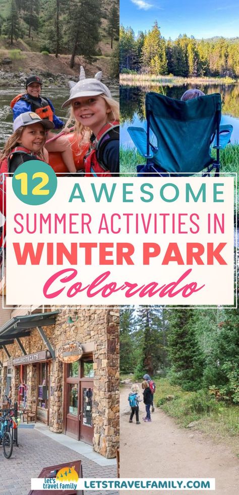 12 Awesome Summer Activities in Winter Park Colorado Colorado Vacation Summer, Colorado Activities, Things To Do In Winter, Biscayne National Park, Winter Park Colorado, Rocky Mountain National Park Colorado, Scenic Nature, Visit Yellowstone, Channel Islands National Park