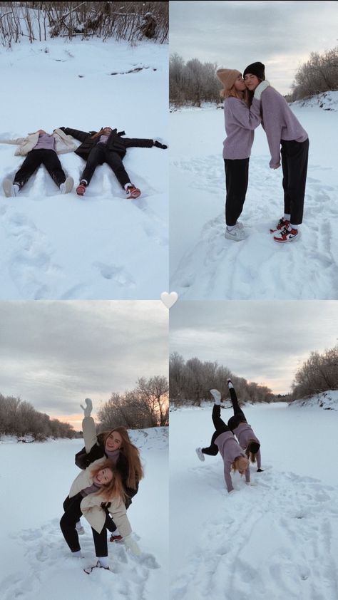 Snow Picture Ideas With Friends, Snow Photoshoot Ideas Friends, Snow Photoshoot Friends, Snow Poses Picture Ideas, Christmas Photoshoot Ideas Friends, Snow Pics With Friends, Snow Photoshoot Ideas, Snow Photoshoot, Snow Pictures