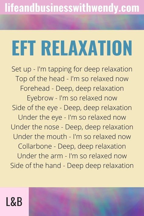 Deep Relaxation Techniques, Tapping Therapy Scripts, Eft Script, Facial Acupressure, Eft Scripts, Eft Technique, Eft Therapy, Tapping Eft, Tapping Therapy