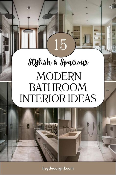 Looking for inspiration to transform your bathroom into a modern oasis? 🛁🚿 From sleek minimalism to spa-like luxury, this board is packed with elegant, spacious, and stylish modern bathroom designs. Explore trending color palettes, smart storage solutions, and statement fixtures that elevate your space. Whether you're planning a full remodel or just a refresh, these ideas will help you create a bathroom that's both functional and fabulous! Trending Color Palettes, Bathroom Interior Ideas, Modern Bathroom Designs, Modern Bathroom Interior, Beautiful Tiles, Elegant Vanity, Stunning Bathrooms, Cozy Farmhouse, Beautiful Tile