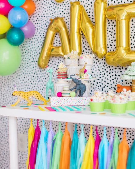 Party animal theme inspo 🦒🐘🦁 I may be biased, but this is one of my favorite party themes 🥳 Fun fact: Tyler & I make the tiny animal hats! You can find them on our website 🫶🏻 ____ #partyessentials #partyanimal #partyanimaltheme #kidsparty Party Animals Birthday Theme, Party Animal Birthday Theme, Party Animal Theme, Party Animal Birthday, Bday Themes, 40th Bday Ideas, Animal Themed Birthday Party, Animal Theme Birthday, Tiffany Party