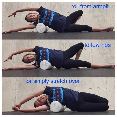 Lat Stretches Muscle, Foam Roller Upper Back, Lats Stretch, Lat Stretches, Fascia Roller, Lower Back Pain Stretches, Back Pain Stretches, Foam Roll, Middle Back Pain